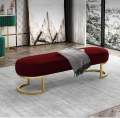 Decorniture,3 Seater Luxury sofa sitting Stool With Metal Stand- sofa   Chair   Stool customization. 
