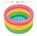 Baby swimming pool in rainbow colour. 