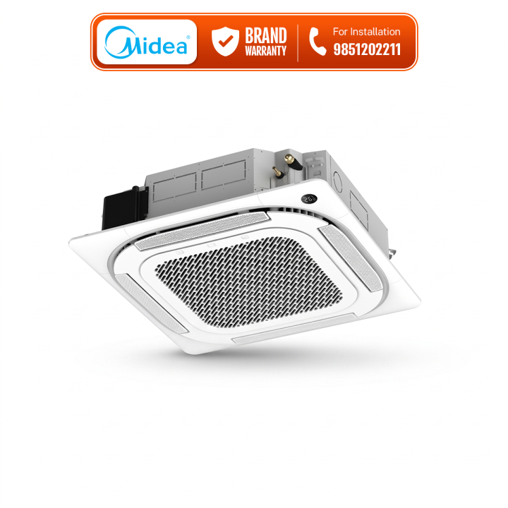 Midea 1.5 ton T3 Inverter Breezeless series Ceiling Cassette Air Conditioner | MCA4U-18HRFN8