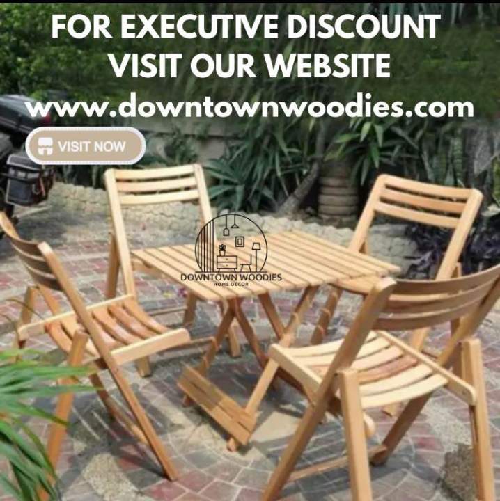 Wooden%20folding%20Chairs%20and%20Table%20Folding%20Set%204%20Chairs%20and%201%20Table%20For%20Garden%20And%20Outdoor%20Dinning%20-%20Image%205