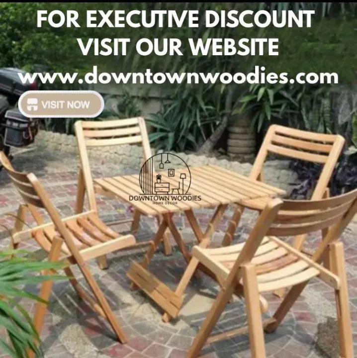 Wooden%20folding%20Chairs%20and%20Table%20Folding%20Set%204%20Chairs%20and%201%20Table%20For%20Garden%20And%20Outdoor%20Dinning%20-%20Image%205