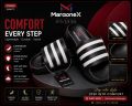 Imported Adilette Comfort Slide Sandal – Whit/ Black/ Cream.