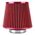 76MM 3 Inch Car Air Filters Induction Kit Sport Power Mesh Cone Universal Car Accessories Cold Air Intake Filter High Flow. 