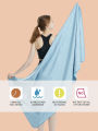 Microfiber Quick Dry Gym Towel Silver ION OdorFree Absorbent Fiber Fast Drying Workout Gear for Body Sweat Working Out Towels.