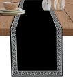 VIKAMA Simple Chinese Pattern Table Runner Decoration Home Decoration Table Decoration Table Decoration Table Decoration. 
