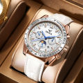 ONOLA 2023 New Fashion Men Watch Casual Mechanical Watch Men's Luxury Top Leather Hollow Automatic Watch. 