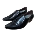 NAKSIR Mens Black office shoes school shoes by choiceit trending quality footwears with stitched sole. 