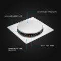 Floor drain push waste stainless steel jaali jali 6x6 push to open kitchen bathroom. 
