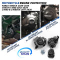 v2 accesorios moto For KAWASAKI Ninja 1000SX 2020-2024 Z1000 Z1000SX 2011-2020 Versys 1000 2012-2024 Secondary Engine Cover Set. 