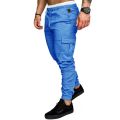 Sky Blue Six Pocket Cargo Trousers for Men, 6 Pocket Cargo Pant. 