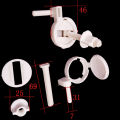 1 set Toilet Seat Hinge Bolts Screw Fixing Fitting Kit Accessories. 
