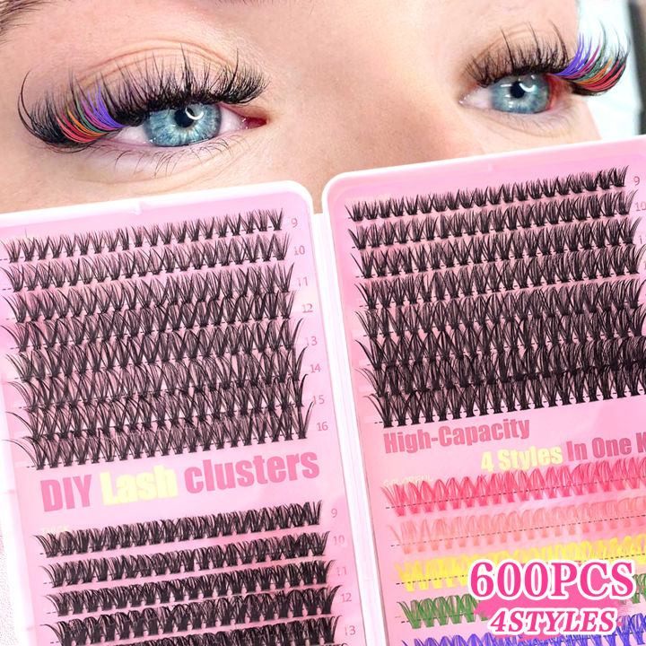 %5BPersonal%20Eyelash%5D%20240/390/600%20Cluster%20Color%20Mixed%20Eyelash%20Extension%20Kit%20Makeup%20Beginner%20False%20Eyelash%20-%20Image%207