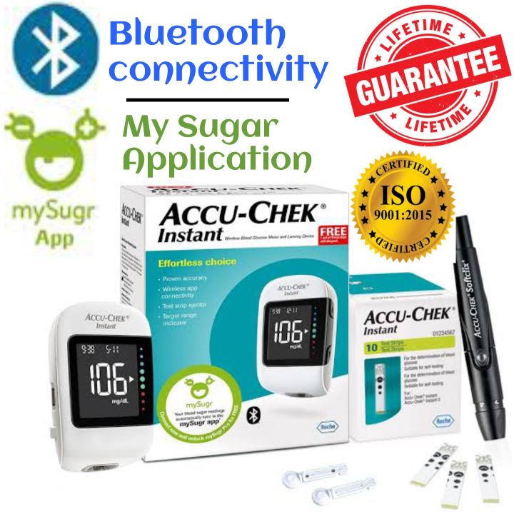 Accu check Instant glucometer | Accu check instant s glucometer | ACCU-CHEK Instant glucometer with Bluetooth and My sugar App | Accu-check instant Glucometer, Accu check instant Glucometer | Accu chek glucometer instant