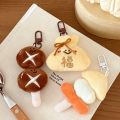 1/8 Pcs Creative Kanto Cooking Style Pendant Versatile Plush Doll Pendant Backpack Keychain Decorative Pendant.