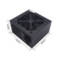 400W PC Power Supply for Gaming Computer Fonte 400W PC PSU Power Supply Unit Black Gaming Quiet 120mm Fan 24pin 12V ATX Desktop. 