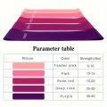 5-Piece Color Resistance Band Set - Portable Elastic Fitness Bands for Yoga, Pilates, Gym and Weight Training - Durable Tpe Material, Perfect for Stretching and Strength Training, Pilates Equipment | Multifunctional Fitness Belt | Durable Tpe Band, Gym....