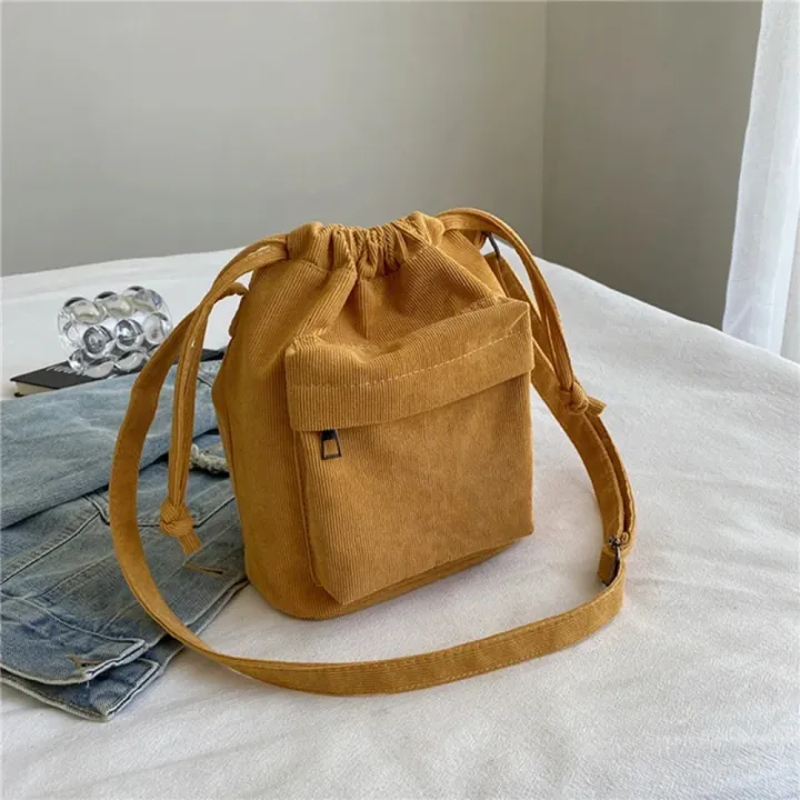 2025%20New%20Women%20Bag%20Middle%20Shoulder%20Bag%20Korean%20Style%20Drawstring%20Bucket%20Bag%20Casual%20Light%20Youth%20Crossbody%20Bag%20Whole%20Sale%20-%20Image%202