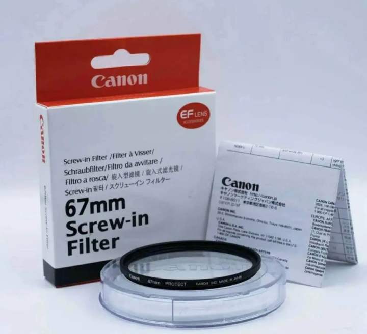 Canon UV Filter 67mm UV Filter for Canon 18-135 lens ( Made in Japan)