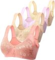 Front open button bra for women non paded. 
