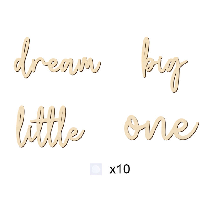Dream%20Big%20Little%20One%20Wooden%20Wall%20Sign%20Wall%20Stickers%20Wood%20Phrase%20Display%20Wall%20Art%20for%20Boys%20and%20Girls'%20Room%20Wooden%20Decoration%20-%20Image%207