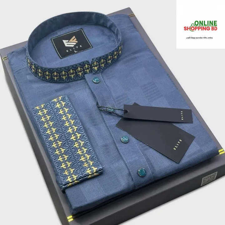 Smart%20%0AMen's%20premium%20Quality%20Panjabi%20semi%20long%20Panjabi%20-%20Image%204