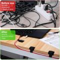 New Reusable Cable Ties Ties Self-Adhesive Power Cord Cable Holder Adjustable Cord Storage Desktop Organiser Manager. 