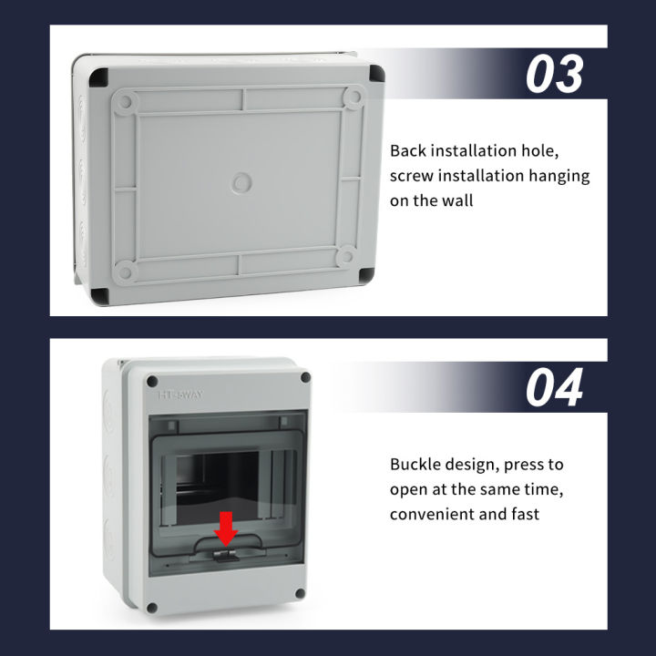 IP65%20Waterproof%20Distribution%20Box%20HT-5/8/12/15/18/24%20Way%20ABS%20Plastic%20Material%20Transparent%20Visual%20Window%20Wall-mounted%20Outdoor%20Use%20-%20Image%206