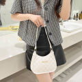 Women Soft Faux Ladies Crossbody Bag Underarm Bag Retro Handbag Fashion Design Girls Small Shoulder Bags. 