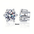 2pcs Zircon earrings Magnetic Simple Shining earrings No need to pierce the ear Valentine's Day Mother's Day .