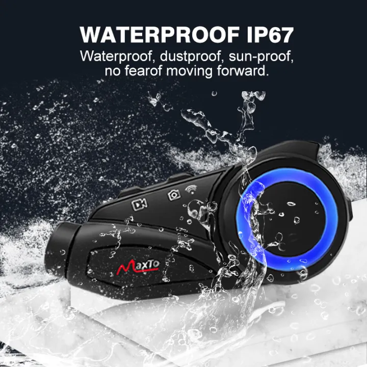 MAXTO%20M3%20Motorcycle%20Helmet%20%20Bluetooth%20Headset%20Intercom%201000m%20WiFi%201080P%20Lens%20Video%20Recorder%20Waterproof%206%20Riders%20-%20Image%207