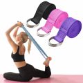183*3.8cm Yoga Strap Cotton Exercise Yoga Belt Adjustable Woven Stretch D-Ring Buckle Fitness Stretching Bands Pilates Rope.