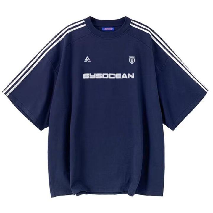 Proman-men's%20sports%20short%20sleeve%20T-shirt%20loose%20American%20street%20style%20short%20sleeve%20casual%20sports%20style%20tee%20-%20Image%209