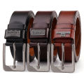 【LEON＇S】 Buckle  Leather Casual Jeans Belt Men High Quality Retro Luxury Male Strap Cintos 3 Colors 2023 NEW. 