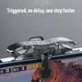 X8 Mobile Game Trigger For PUBG Phone Gaming 6 Finger Trigger Sensitive Shoot Phone Game Trigger L1 R1 Aim Keys Game Controller. 