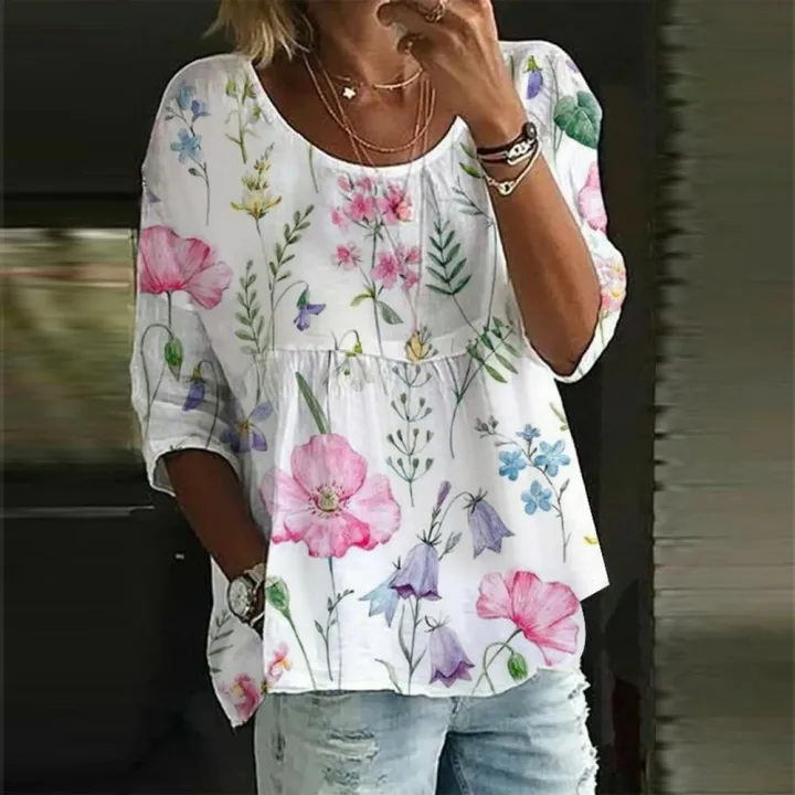 Plus%20Size%20Temperament%20Loose%20Woman%20Shirt%20Fashion%20Casual%20Blouse%20Elegant%20Long%20Sleeve%20Woman%20Shirt%20Holiday%20Weekend%20Top%20-%20Image%202