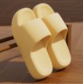 YNPO Unisex Bathroom Slippers Cloud Cushion Slides Summer Flat Sandals Thick Platform Shoes Indoor Non-Slip Couple Flip Flops. 