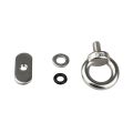 4pcs Stainless Steel Kayak Track Mount Tie  Down Eyelet For Bunge Kayak Accessories  Hold Bungee Cord  Kayak Track Eyelet. 