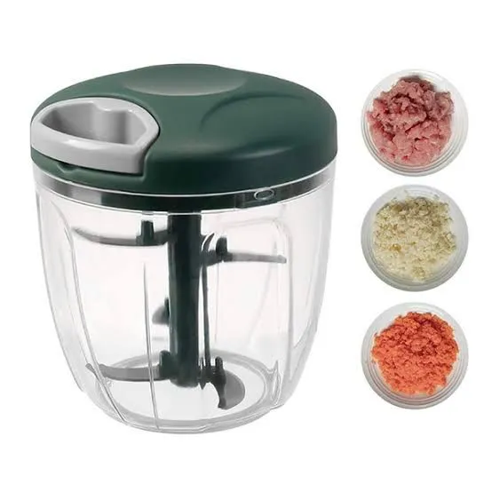 Eotia Quick Hand cutter with Sharp 3 Blade for Vegetable Chopper || Manual Food Chopper Processor for Onion Garlic Lettuce Tomato Hand Pulled Vegetable Cutter