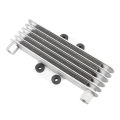 Motorcycle Oil Cooler 5 Row Radiator Dirt Bike 2t 125-250CC Engine Universal 4T M10 M12 Cooling Enduro Pit Bike Motocross Parts. 