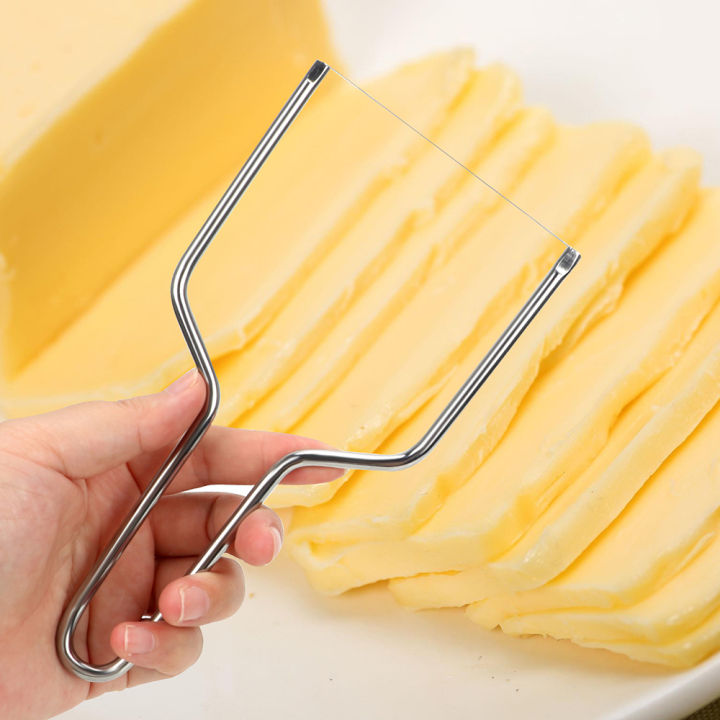 Multi Functional Butter Cutting Board Stainless Steel Eco-friendly Butter Cutter Knife Board Cheese Slicer DIY Practical Durable