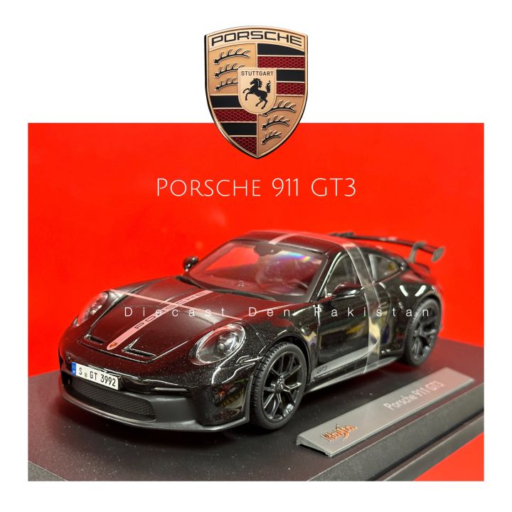 Maisto Porsche 911 GT3 (Licensed 1 ft) 1:18 Scale Diecast Model Car