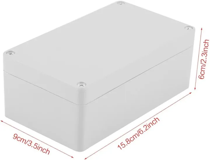 158 x 90 x 60mm Waterproof Plastic Enclosure Project Box – #04