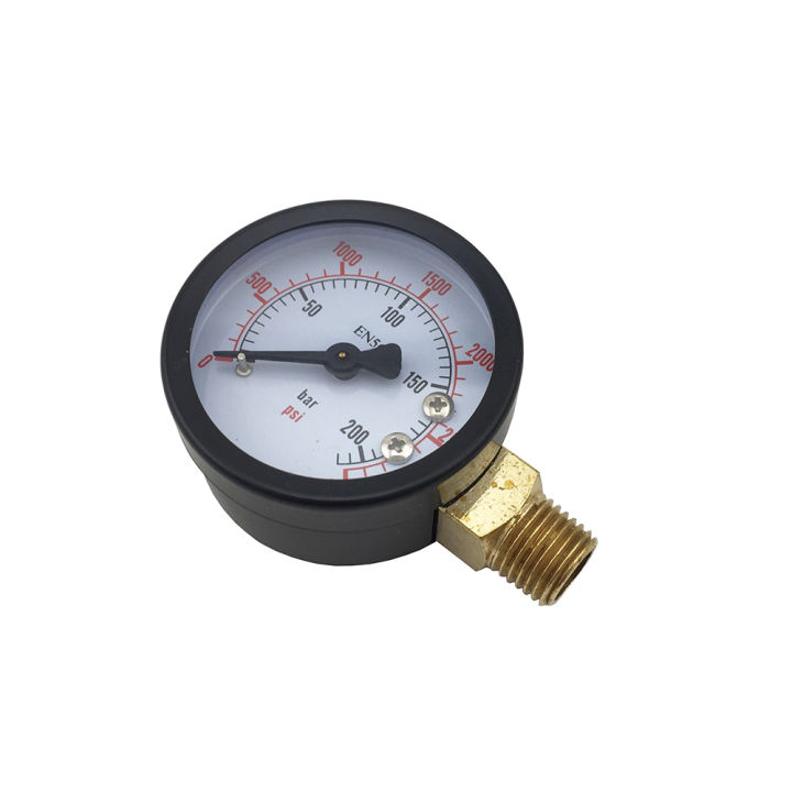 Homebrew Beer Regulator Gauge Replacement, Co2 Pressure Gauge with 1/4"NPT Thread  0-60PSI / 0-3000 PSI
