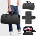 Convertible Garment Bags for Travel Large Capacity Duffel Bag with Shoe Pouch Weekend Business Trip Luggage Carry On Tote XM130. 