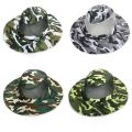 Fishing UV Protection  Mesh Bucket Hats Wide Brim Beach Hat Breathable Hunting Climbing Hiking Hat Outdoor Men Sun Hat. 