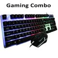 Hi-Tech HTI 200 Gaming Keyboard Mouse Combo Set With RGB Light. 
