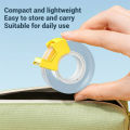 Deli 2 Rolls Transparent Tape with Dispenser Clear Tape Rolls Office Tape Refills for Desk, Craft, and Wrapping,Stationery.