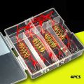 4pcs/box Explosive Fishing Hook Spring Feed Cage Lure Fishing Hook Carp Fishing Tackle Combinatfon Fishing Accessories.