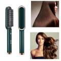 Hair Straightener Brush Curling Comb 2 In 1 Hair Hot Comb Anti-Scald Hair Straightener Brush For Girls Electric Heated Hair Styler Tool, Travel, Professional Salon at Home. 
