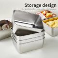 Stainless Steel Food Storage Container with Lid - Airtight Fresh-Keep Box for Fridge | Small Thickened Kitchen Organizer. 